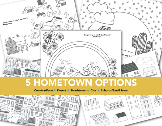 Customizable Coloring Book - PDF