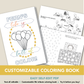 Customizable Coloring Book - PDF